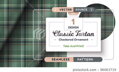 Military Tartan seamless pattern, military texture, checkered scottish fabric Military Tartan seamless pattern, military texture, checkered scottish fabric 96063719