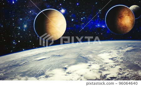 Cosmic landscape, beautiful science fiction wallpaper with endless deep space. Elements of this image furnished by NASA Cosmic landscape, beautiful science fiction wallpaper with endless deep space. Elements of this image furnished by NASA 96064640
