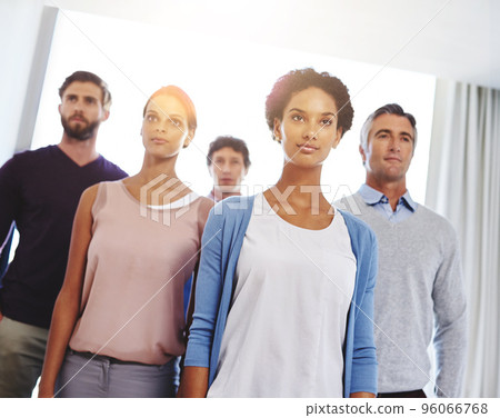Striving for success in all they do. Cropped shot of a diverse business team. 96066768