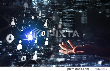 Presenting modern wireless technologies as means of communucation and networking on dark background Presenting modern wireless technologies as means of communucation and networking on dark background 96067017