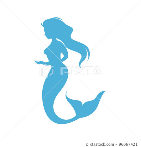 Mermaid logo icon design illustration Mermaid logo icon design illustration 96067421