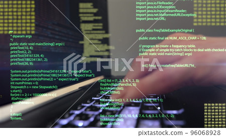 Woman working on digital tablet with graphic user interface hologram showing concepts of big data science technology. Open source code programmer. Futuristic abstract 3d rendering. Woman working on digital tablet with graphic user interface hologram showing concepts of big data science technology. Open source code programmer. Futuristic abstract 3d rendering. 96068928
