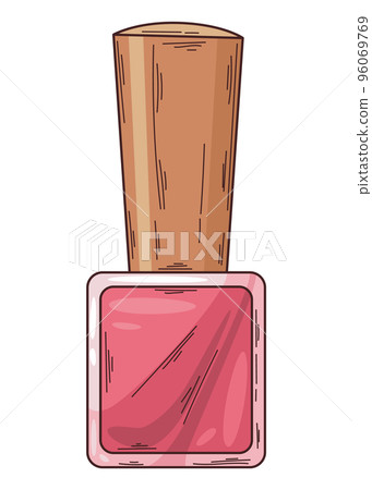 Manicure of nails. Nail polish. Element for banner or business card of beauty salon, manicurist isolated on white background Manicure of nails. Nail polish. Element for banner or business card of beauty salon, manicurist isolated on white background 96069769
