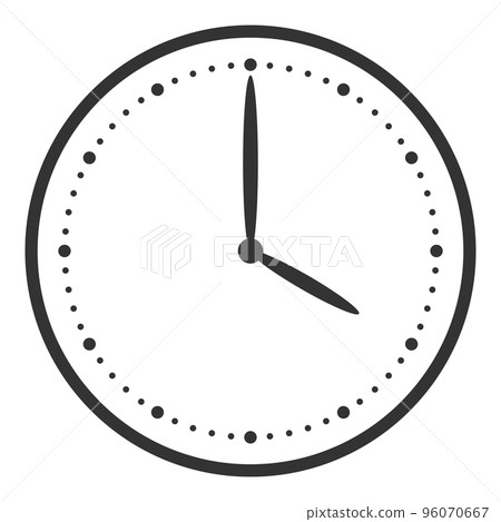 Clock without letters 4:00 (front) -0 Clock without letters 4:00 (front) -0 96070667