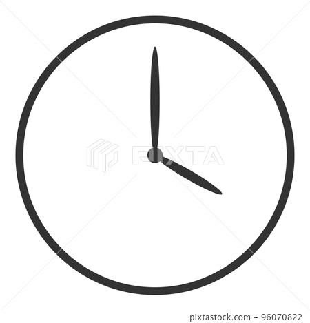 Clock without letters 4:00 (front) -0 96070822
