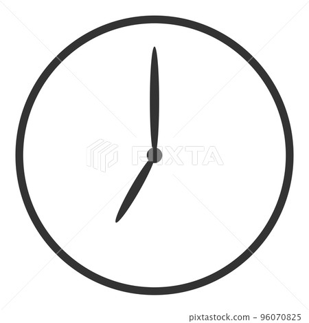 Clock without letters 7:00 (front) -0 96070825