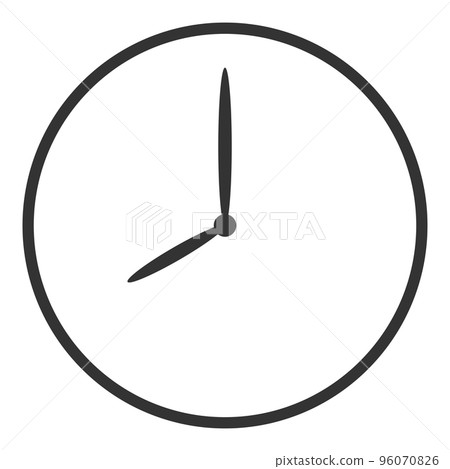 沒有字母的時鐘 8:00（正面）-0 96070826