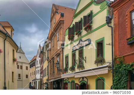 Street in Cesky Krumlov, Czech republic 96071030