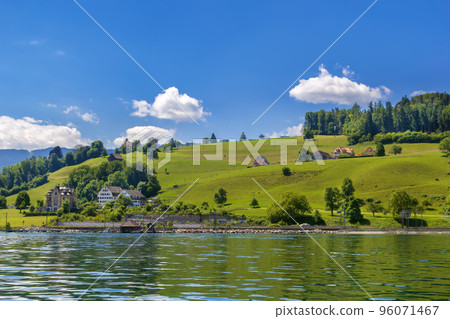 Shore of Lake Zurich, Switzerland Shore of Lake Zurich, Switzerland 96071467