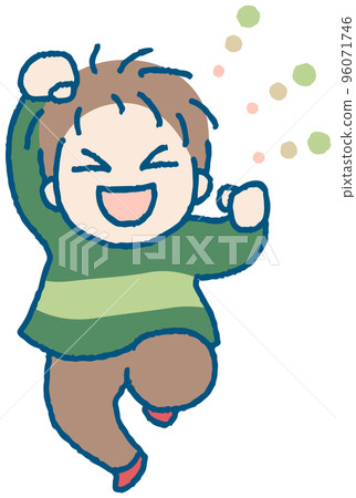 Illustration of a happy boy Illustration of a happy boy 96071746