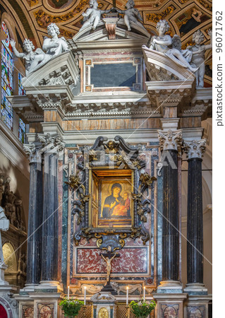 The icon of Madonna del Popolo, Rome, Italy The icon of Madonna del Popolo, Rome, Italy 96071762