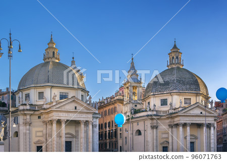 Churches of Santa Maria in Montesanto and Santa Maria dei Miracoli, Rome, Italy 96071763