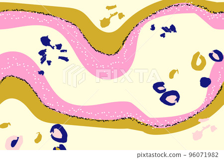 Abstract vibrant design boho bright curve lines cintemporary art.Geometric ornament Dynamic drawing Abstract vibrant design boho bright curve lines cintemporary art.Geometric ornament Dynamic drawing 96071982
