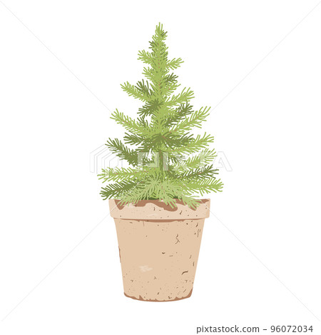 Christmas tree isolated on white background. Pine or fir tree vector illustration isolated on white Christmas tree isolated on white background. Pine or fir tree vector illustration isolated on white 96072034