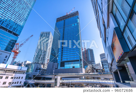 Tokyo cityscape in Japan Hope for Shibuya station and Sakuragaoka redevelopment = November 8 96072686