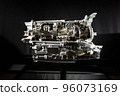 Automatic transmission in the section. technical photo. transmission structure 96073169