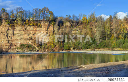 Landscape with the river Belaya, Adygea, Russia 96073831