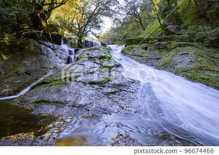 430,000 Waterfalls of Kikuchi Gorge in autumn colors (Kikuchi City, Kumamoto Prefecture) 430,000 Waterfalls of Kikuchi Gorge in autumn colors (Kikuchi City, Kumamoto Prefecture) 96074466