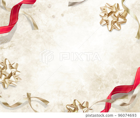 Antique and fashionable gold and wine red ribbon frame luxury marble background illustration material 96074693