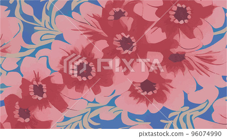 Floral seamless pattern. Vector design for paper, cover, fabric, interior decor and other users. soft pink watercolor print floral print. Vintage floral background 96074990