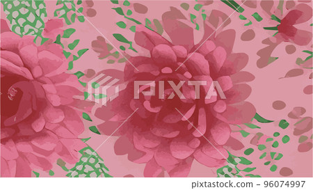 Floral seamless pattern. Vector design for paper, cover, fabric, interior decor and other users. soft pink watercolor print floral print. Vintage floral background 96074997