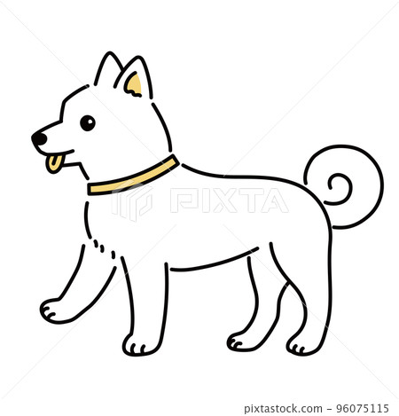 sideways simple and cute white dog sideways simple and cute white dog 96075115