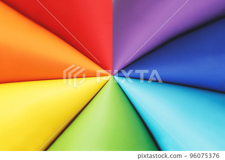 lgbt colors flag from multicolors pens. rainbow colored background 96075376