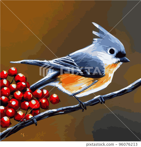 Vector realistic detailed vector illustration winter birds branches. Winter design elements Christmas, holidays. sitting branch. Winter background. Tree branch without leaves with flying birds. Vector realistic detailed vector illustration winter birds branches. Winter design elements Christmas, holidays. sitting branch. Winter background. Tree branch without leaves with flying birds. 96076213