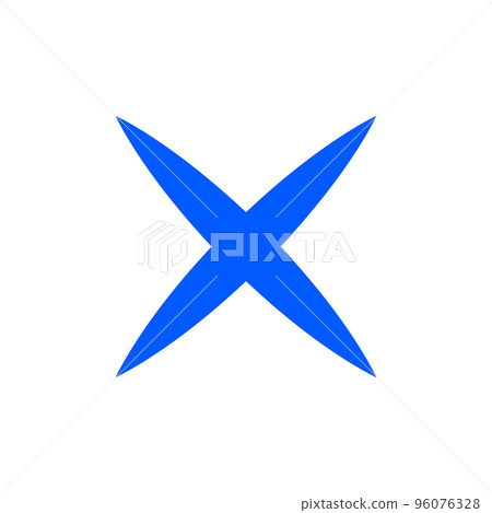 blue multiplication symbol (x, x) 96076328