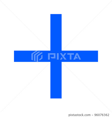 Blue plus sign: addition Blue plus sign: addition 96076362