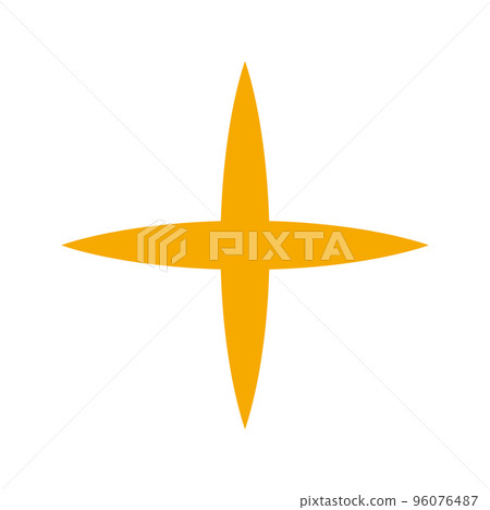 Orange plus sign: Addition 96076487