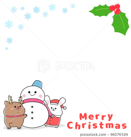 Yurukawa Rabbit Santa and Snowman 2 Frame (1:1) ② 96076589