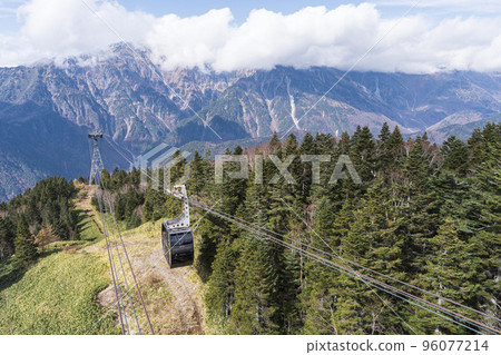 View of the mountains from the top and the ropeway View of the mountains from the top and the ropeway 96077214