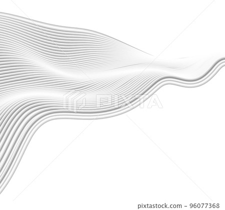 3D rendering gray and white wavy lines technology texture lines texture background 96077368