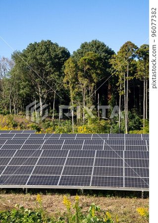 Solar power generation by solar panels 96077382