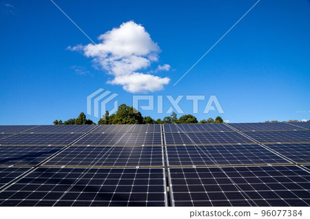 Solar power generation by solar panels 96077384