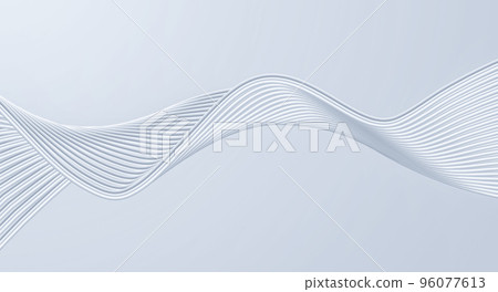 3D rendering silver wavy lines technology texture lines texture background 96077613