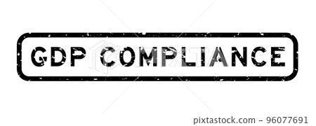 Grunge black GDP (Good distribution practice) compliance word square rubber seal stamp on white background 96077691