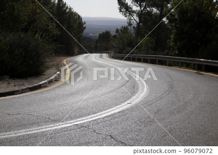 Highway in Israel from north to south. Highway in Israel from north to south. 96079072