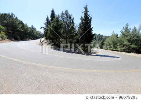 Highway in Israel from north to south. 96079295