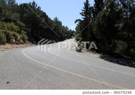 Highway in Israel from north to south. 96079296