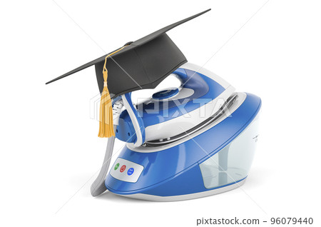 Steam generator iron with graduation hat. 3D rendering Steam generator iron with graduation hat. 3D rendering 96079440