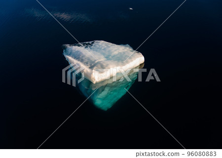 Big piece of ice in sea water    96080883
