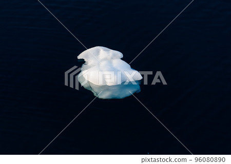 Big piece of ice in sea water    96080890