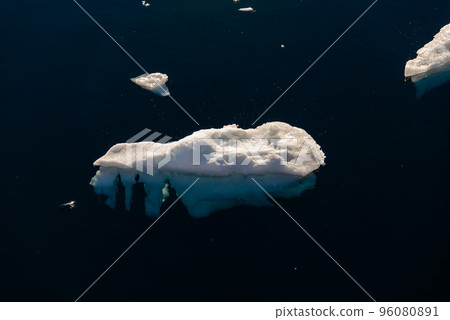 Big piece of ice in sea water    96080891