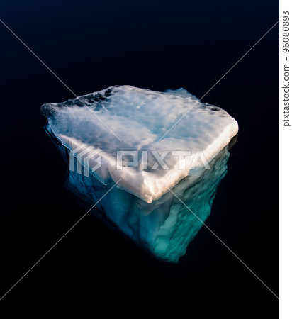 Big piece of ice in sea water    96080893