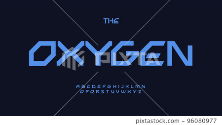 Futuristic font, modern geometric typeset. Innovation technology alphabet, square minimalist unusual letters for science, research, digital technology, esport. Vector typographic design Futuristic font, modern geometric typeset. Innovation technology alphabet, square minimalist unusual letters for science, research, digital technology, esport. Vector typographic design 96080977