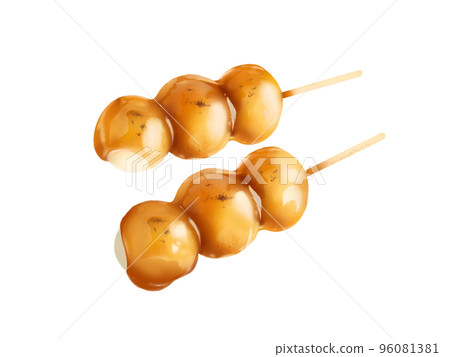 Mitarashi dumpling Japanese style illustration set-hand drawn material Mitarashi dumpling Japanese style illustration set-hand drawn material 96081381