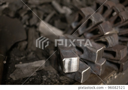 blacksmith tools and metal blanks in privet forge blacksmith tools and metal blanks in privet forge 96082521