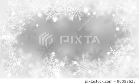 Christmas background of defocused snowflakes 96082625